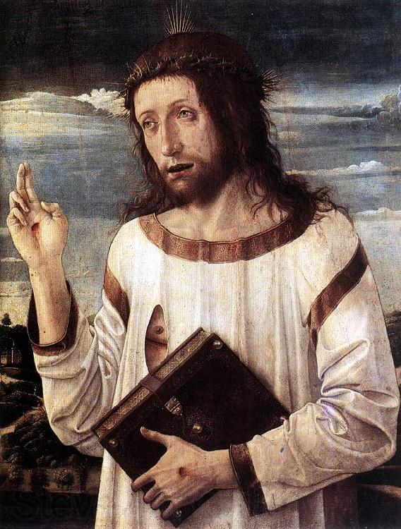 BELLINI, Giovanni Blessing Christ d Spain oil painting art